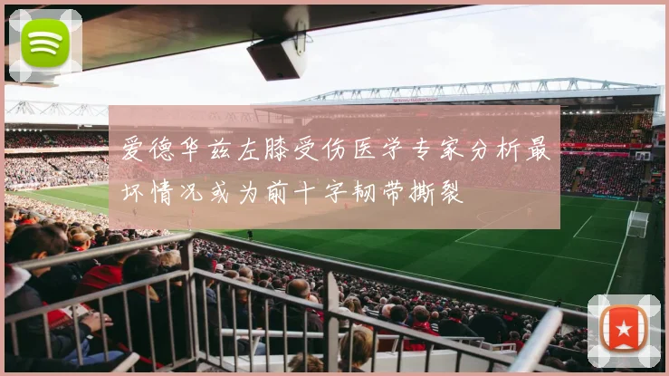 爱德华兹左膝受伤医学专家分析最坏情况或为前十字韧带撕裂